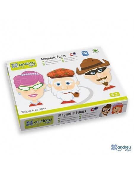 JUEGO DE ANDREU TOYS CREA CARAS MAGNETICAS. INCLUYE 93 PIEZAS