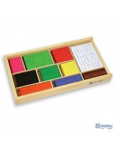 CAJA DE PIEZAS PARA DIVISIONES DE LA MARCA ANDREU TOYS PARA OPERACIONES BÁSICAS DE MATEMÁTICAS