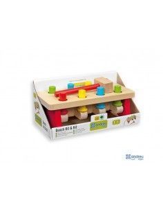 JUEGO DIDACTICO DE LA MARCA ANDREU TOYS REALIZADO EN MADERA. TIENE UN TAMAÑO DE 26X13X13 CM.