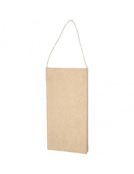 ICONO DE PAPEL MACHE CON CUERDA 20.2 X 10 X1.3 CM