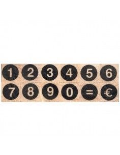 JUEGO DE TAMPONES CON NUMEROS DEL 0 AL 9