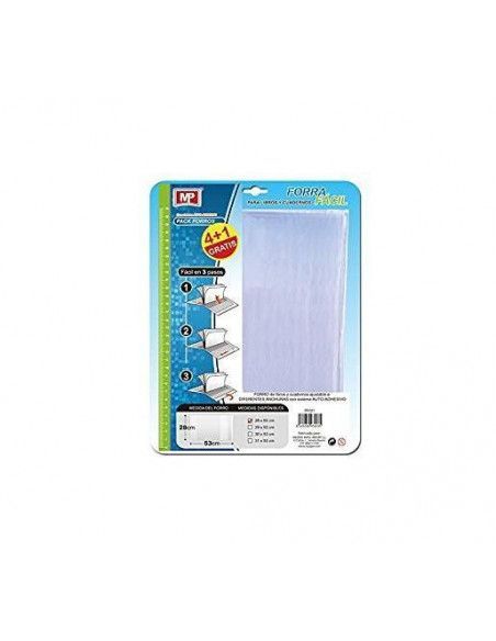FORRO AJUSTABLE PARA LIBROS  EXPRESS 28CM PACK 5 UND MP