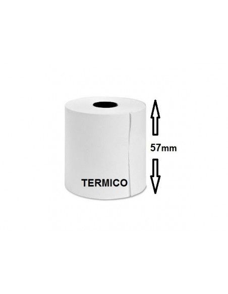 ROLLO TERMICO DE 57x30x12 MM. PARA REGISTRADORA