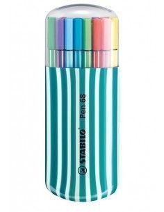 ROTULADOR STABILO PEN 68 COLOR  ZEBRUI TURQUESA CAJA CON 20 ROTULADOR