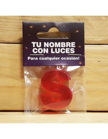 LED PARA DECORAR LETRA "S"