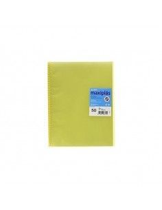 CARPETA 50 FUNDAS MAXIPLAS TRASLUCIDO AMARILLO