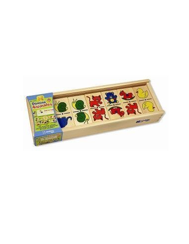 DOMINO MEDIANO ANIMALES 28 PIEZAS 30 X 1