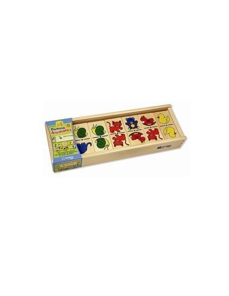 DOMINO MEDIANO ANIMALES 28 PIEZAS 30 X 1