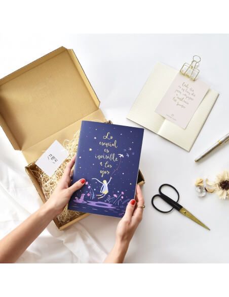 CUADERNO DE CUENTO CON SU INTERIOR EN BLANCO DE LA MARCA TAPOOKI MODELO "EL PRINCIPITO"