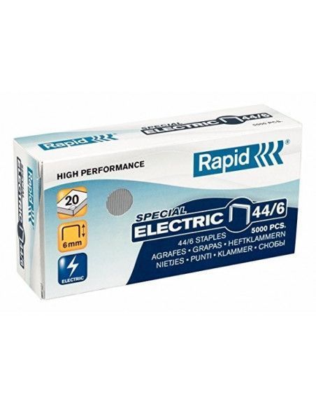 GRAPAS PARA GRAPADORA ELECTRICA 44/6 6MM RAPID