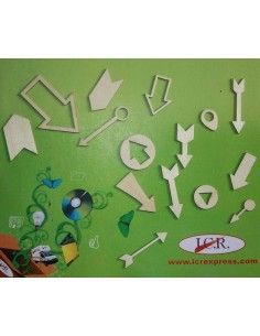 FLECHAS DE MADERA PARA DECORAR 2
