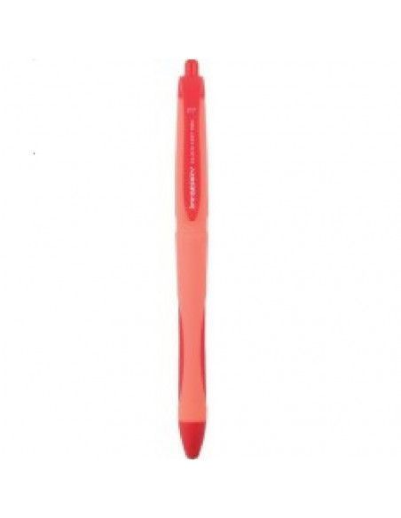BOLÍGRAFO DE COLOR NARANJA/ROJO DE SCRIPTUMM MODELO SERVE BERRY GEL QUICK DRY PUNTA DE 0.7 MM