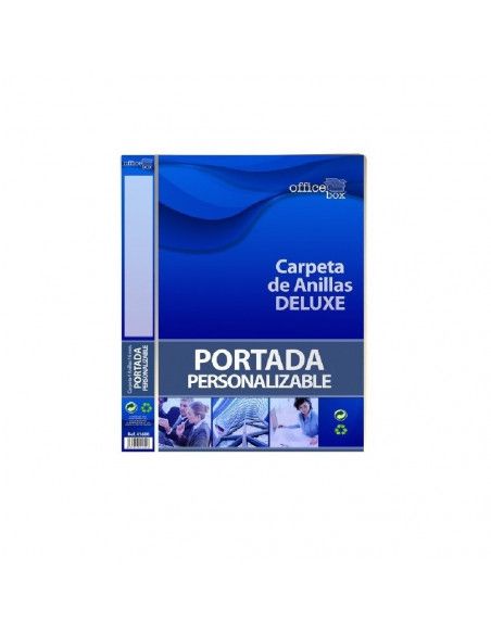 CARPETA DE 4 ANILLAS IDEAL PARA OFICINAS FORMATO A4 OFFICE BOX CON LOMO DE 25 MM.