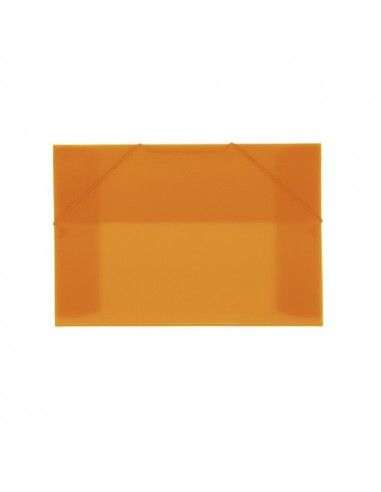 CARPETA CON GOMAS Y SOLAPAS EN FORMATO A4 OFFICE BOX COLOR NARANJA