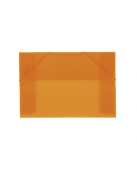 CARPETA CON GOMAS Y SOLAPAS EN FORMATO A4 OFFICE BOX COLOR NARANJA
