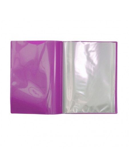 CARPETA ACTIVE A4 SUPRA DE COLOR MORADO CON 40 FUNDAS ULTRA CRISTAL