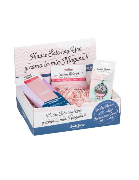 KIT PARA EL DIA DE LA MADRE DE LA MARCA LOVELY STORY QUE VIENE CON CALCETINES. PULSERA Y UN LLAVERO