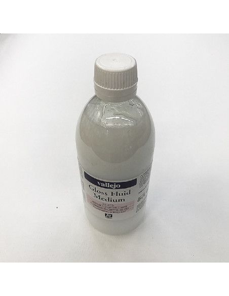 ACRILICO MEDIUM FLUIDO BRILLANTE EN BOTE DE 500 ML PARA COLORES ACRILICOS DE LA MARCA VALLEJO