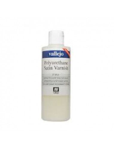 BARNIZ DE POLIURETANO SATINADO EN BOTE DE 200 ML DE LA MARCA VALLEJO FORMULADO CON UNA NUEVA RESINA