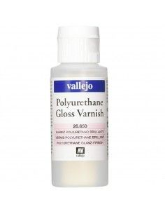 BARNIZ DE POLIURETANO BRILLANTE EN BOTE DE 200 ML DE LA MARCA VALLEJO FORMULADO CON UNA NUEVA RESINA