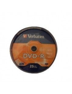 TARRINA 25 DVD-R VERBATIM 4,7GB 16X 120