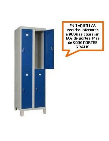 Taquilla - armario doble monoblock...