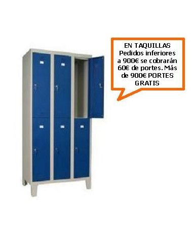 Taquilla - armario doble monoblock...