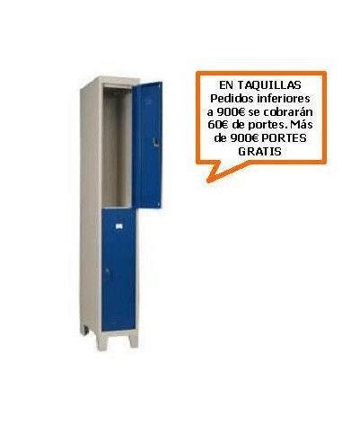 Taquilla - armario doble monoblock...