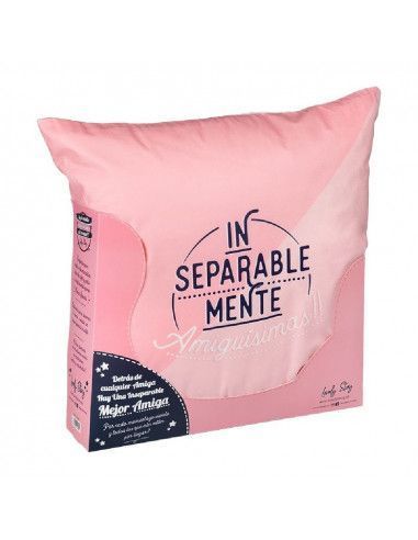 Cojín de 45 x 45 cm con la frase:...