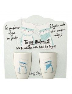 Taza doble de cerámica...