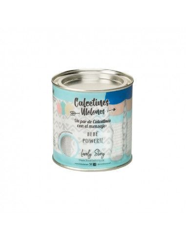 Calcetin bebe individual en bote...