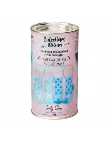 Calcetin doble para mujer en bote...