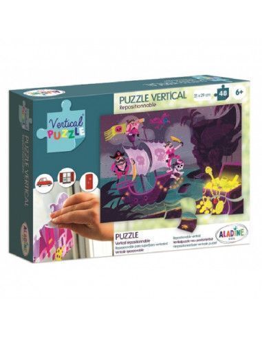 Puzzle vertical reposicionable de la...