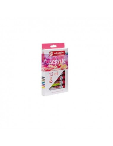 Set de 8 tubos acrílicos Talens Art Creation 12 ml colores básicos