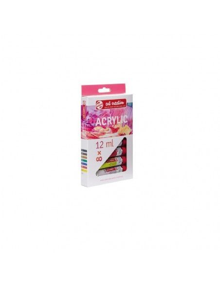 Set de 8 tubos acrílicos Talens Art Creation 12 ml colores básicos