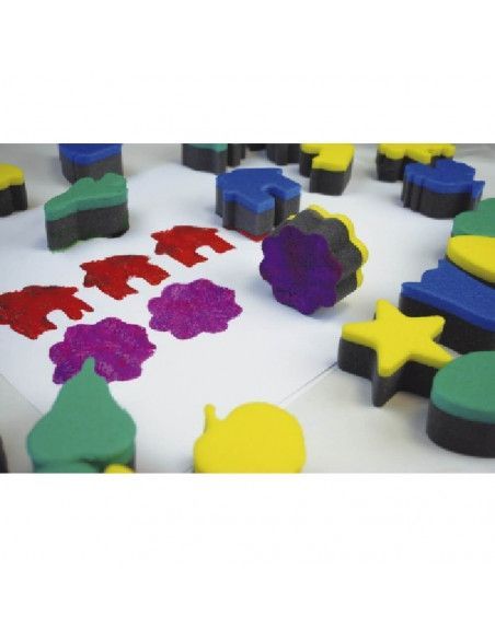 Set de esponjas educativas con frutas de colores