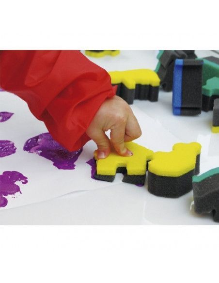 Esponjas de frutas para actividades de pintura infantil