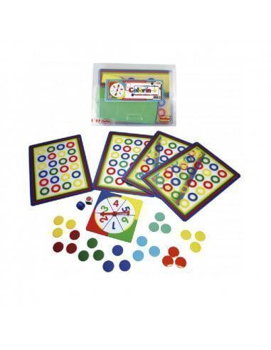 juego Colorín translúcido Henbea con cuentas de colores