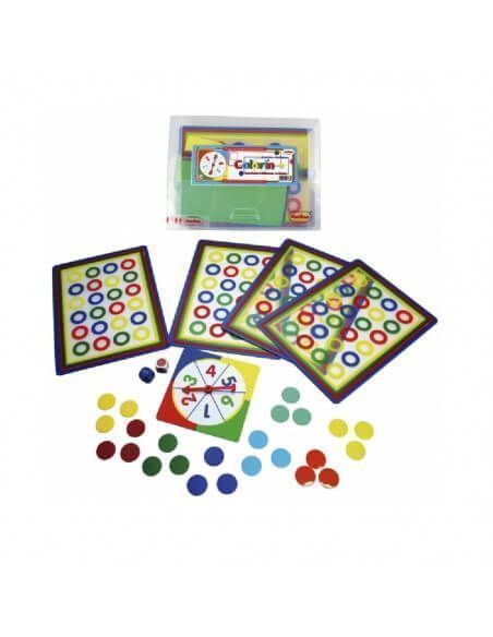 juego Colorín translúcido Henbea con cuentas de colores
