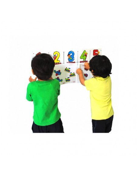 Juego Diviértete relacionando números con cantidades Henbea infantil"