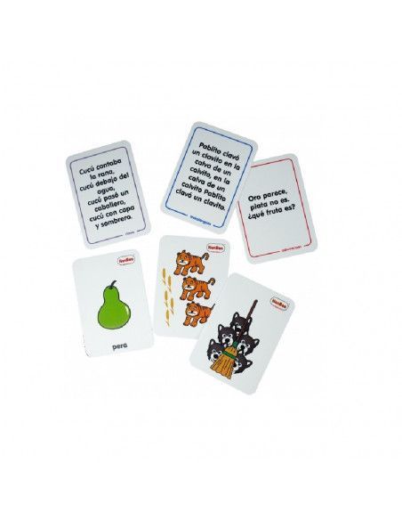 Tarjetas de adivinanzas rimas y trabalenguas Henbea