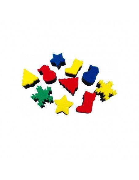 Esponjas de impresión gigantes de Navidad Henbea pack 10