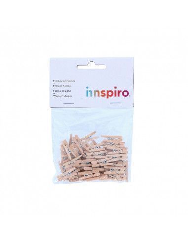 Pinzas de madera natural para...