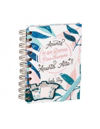 Cuaderno con goma elástica de tamaño...