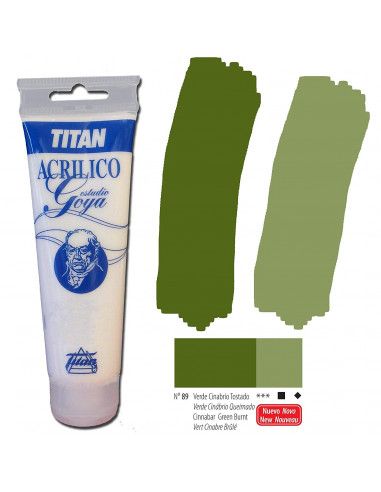 Acrilico goya estudio verde cinabrio tos