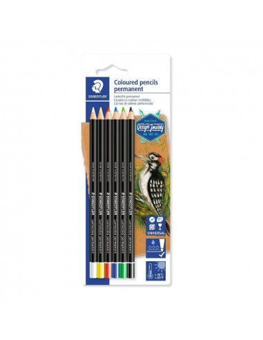 Pack 6 lapices permanentes lumocolor...