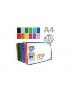 Carpeta 20 fundas espiral...