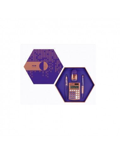 Caja regalo hexagonal copper violeta