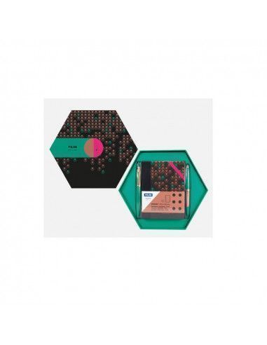Caja regalo hexagonal copper verde