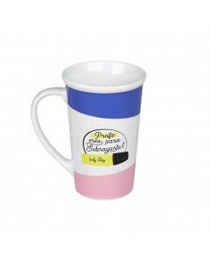 Taza alta con el mensaje:...